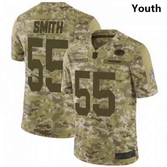 Youth Nike Green Bay Packers 55 Za'Darius Smith 2018 Salute to Service Jersey